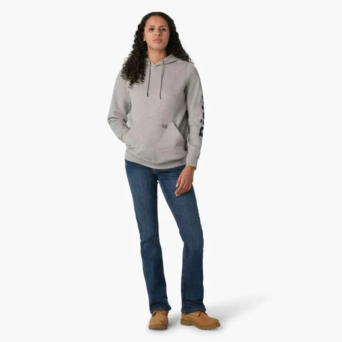 Dickies Hoodies and Sweatshirts Women039s Water Repellent Sleeve Logo Hoodie Heather Gray Heather Gray hg 8211 Women Dickies Hoodies and Sweatshirts Women039s Water Repellent Sleeve Logo Hoodie Heather Gray Heather Gray hg 8211 Women