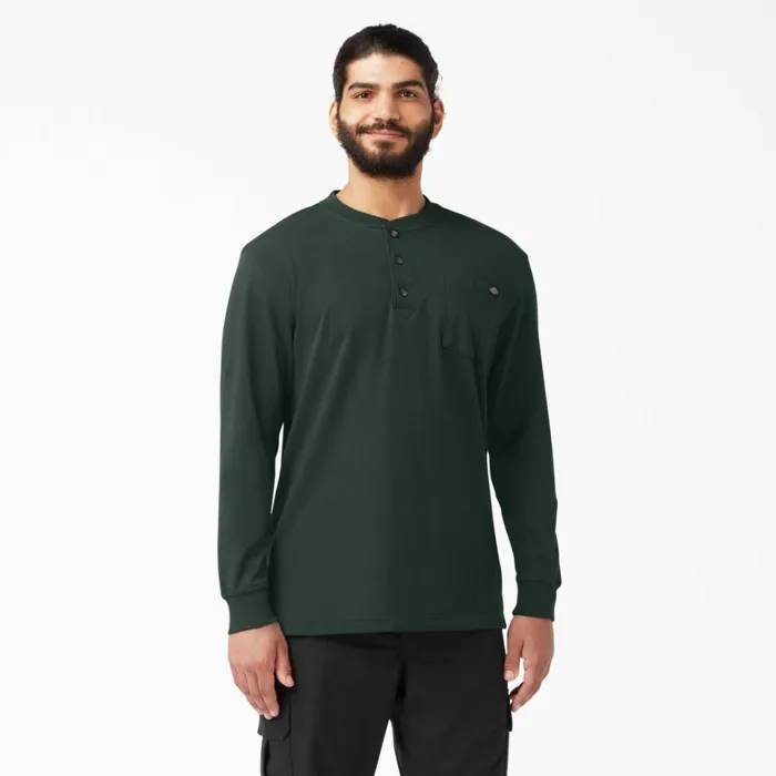 Dickies Long Sleeve Work Shirts Heavyweight Long Sleeve Henley TShirt Hunter Green Hunter Green gh 8211 Men Dickies Long Sleeve Work Shirts Heavyweight Long Sleeve Henley TShirt Hunter Green Hunter Green gh 8211 Men