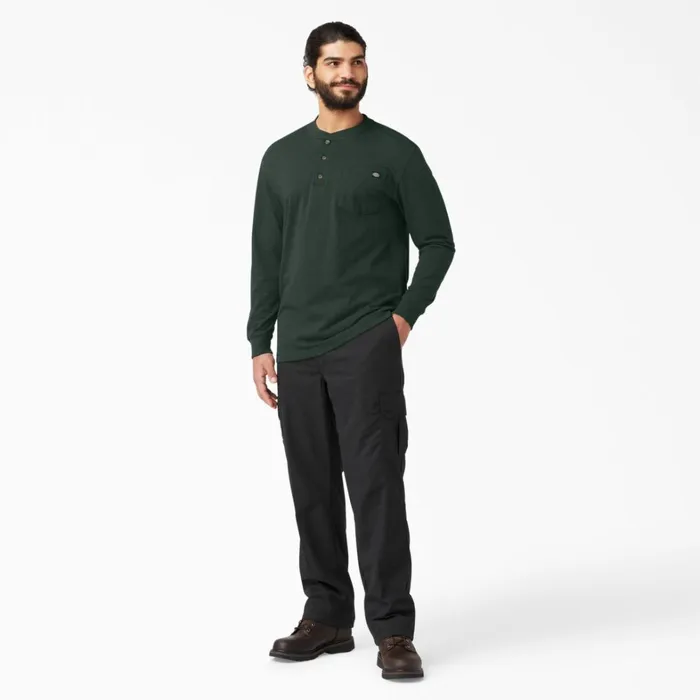 Dickies Long Sleeve Work Shirts Heavyweight Long Sleeve Henley TShirt Hunter Green Hunter Green gh 8211 Men Dickies Long Sleeve Work Shirts Heavyweight Long Sleeve Henley TShirt Hunter Green Hunter Green gh 8211 Men