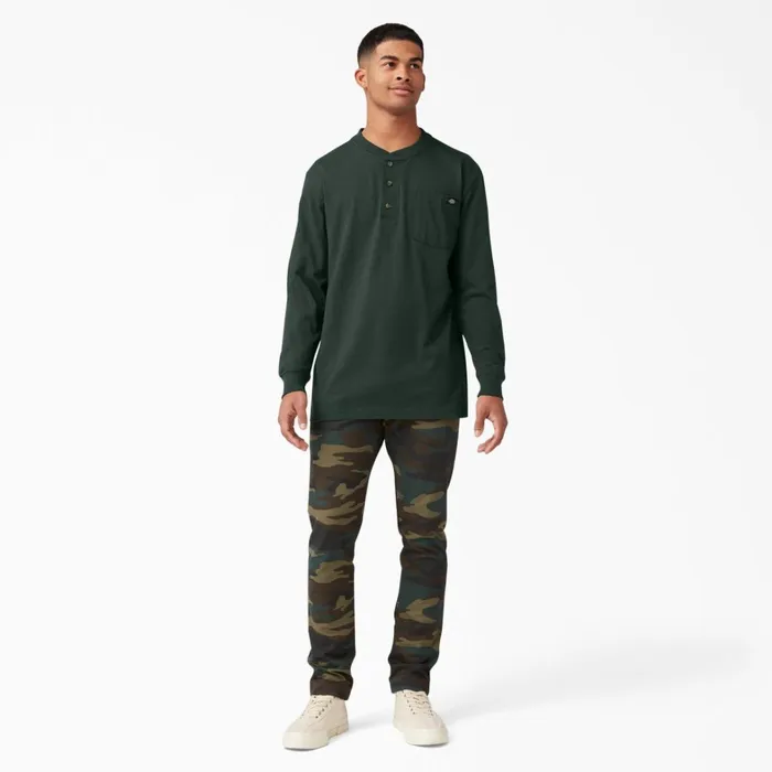 Dickies Long Sleeve Work Shirts Heavyweight Long Sleeve Henley TShirt Hunter Green Hunter Green gh 8211 Men Dickies Long Sleeve Work Shirts Heavyweight Long Sleeve Henley TShirt Hunter Green Hunter Green gh 8211 Men