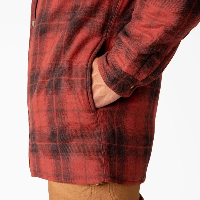 Dickies Outerwear Water Repellent Flannel Hooded Shirt Jacket BrickBlack Ombre Plaid Brickblack Ombre Plaid b2w 8211 Men Dickies Outerwear Water Repellent Flannel Hooded Shirt Jacket BrickBlack Ombre Plaid Brickblack Ombre Plaid b2w 8211 Men