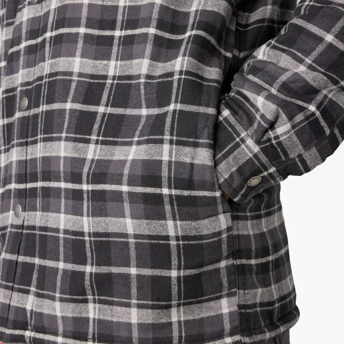 Dickies Outerwear Water Repellent FleeceLined Flannel Shirt Jacket CharcoalBlack Plaid Charcoalblack Plaid b1x 8211 Men Dickies Outerwear Water Repellent FleeceLined Flannel Shirt Jacket CharcoalBlack Plaid Charcoalblack Plaid b1x 8211 Men