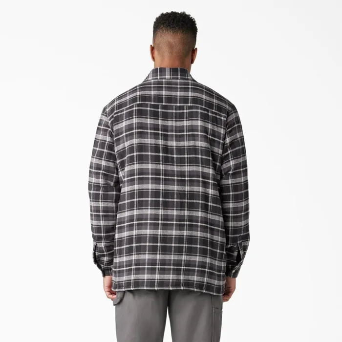 Dickies Outerwear Water Repellent FleeceLined Flannel Shirt Jacket CharcoalBlack Plaid Charcoalblack Plaid b1x 8211 Men Dickies Outerwear Water Repellent FleeceLined Flannel Shirt Jacket CharcoalBlack Plaid Charcoalblack Plaid b1x 8211 Men