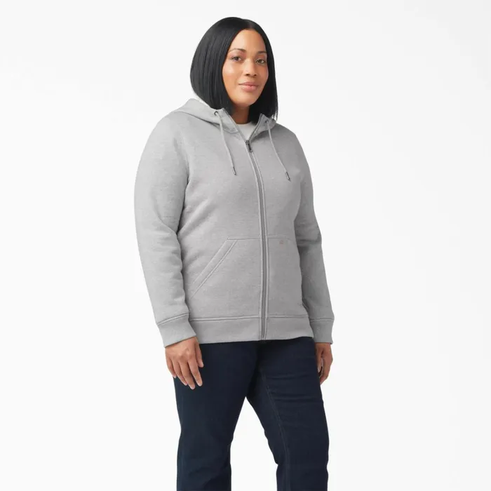 Dickies Outerwear Women039s Plus Heavyweight FullZip Hoodie Heather Gray Heather Gray hg 8211 Women Dickies Outerwear Women039s Plus Heavyweight FullZip Hoodie Heather Gray Heather Gray hg 8211 Women