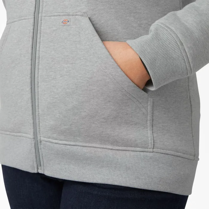 Dickies Outerwear Women039s Plus Heavyweight FullZip Hoodie Heather Gray Heather Gray hg 8211 Women Dickies Outerwear Women039s Plus Heavyweight FullZip Hoodie Heather Gray Heather Gray hg 8211 Women