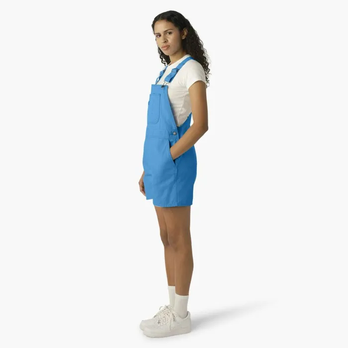 Dickies Overalls Women039s Relaxed Fit Duck Bib Shortalls Stonewashed Azure Blue Stonewashed Azure Blue swz 8211 Women Dickies Overalls Women039s Relaxed Fit Duck Bib Shortalls Stonewashed Azure Blue Stonewashed Azure Blue swz 8211 Women