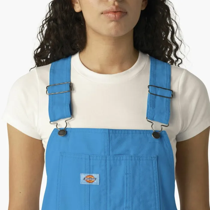 Dickies Overalls Women039s Relaxed Fit Duck Bib Shortalls Stonewashed Azure Blue Stonewashed Azure Blue swz 8211 Women Dickies Overalls Women039s Relaxed Fit Duck Bib Shortalls Stonewashed Azure Blue Stonewashed Azure Blue swz 8211 Women