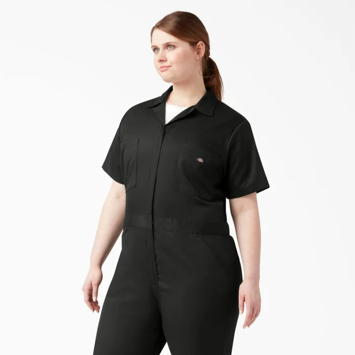 Dickies Painters Women039s Plus FLEX Cooling TempiQ Short Sleeve Coveralls Black Black bk 8211 Women Dickies Painters Women039s Plus FLEX Cooling TempiQ Short Sleeve Coveralls Black Black bk 8211 Women