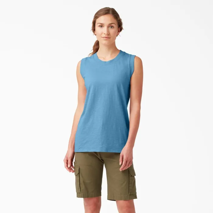 Dickies Painters Women039s Tank Top Azure Blue Azure Blue ab2 8211 Women