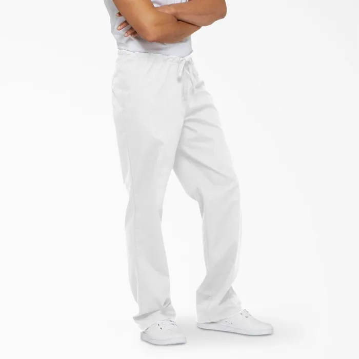 Dickies Scrubs Unisex EDS Signature Scrub Pants White White dwh 8211 Men Dickies Scrubs Unisex EDS Signature Scrub Pants White White dwh 8211 Men