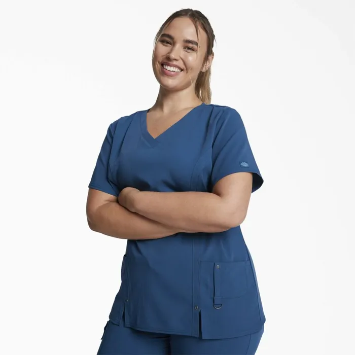 Dickies Scrubs Women039s Xtreme Stretch VNeck Scrub Top Caribbean Blue Caribbean Blue crb 8211 Women Dickies Scrubs Women039s Xtreme Stretch VNeck Scrub Top Caribbean Blue Caribbean Blue crb 8211 Women