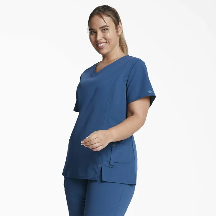 Dickies Scrubs Women039s Xtreme Stretch VNeck Scrub Top Caribbean Blue Caribbean Blue crb 8211 Women Dickies Scrubs Women039s Xtreme Stretch VNeck Scrub Top Caribbean Blue Caribbean Blue crb 8211 Women