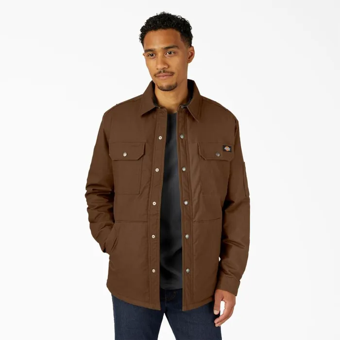 Dickies Shirt Jackets Water Repellent FleeceLined Duck Shirt Jacket Timber Brown Timber Brown tb 8211 Men Dickies Shirt Jackets Water Repellent FleeceLined Duck Shirt Jacket Timber Brown Timber Brown tb 8211 Men