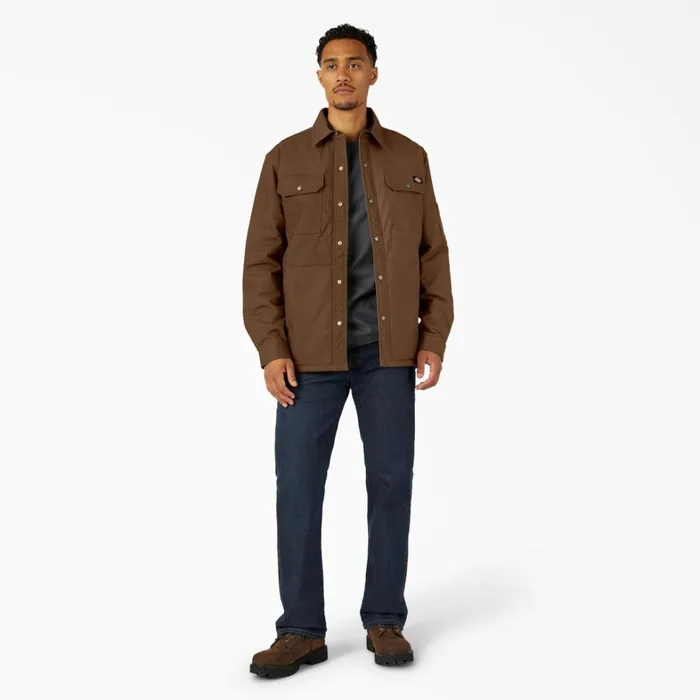 Dickies Shirt Jackets Water Repellent FleeceLined Duck Shirt Jacket Timber Brown Timber Brown tb 8211 Men Dickies Shirt Jackets Water Repellent FleeceLined Duck Shirt Jacket Timber Brown Timber Brown tb 8211 Men