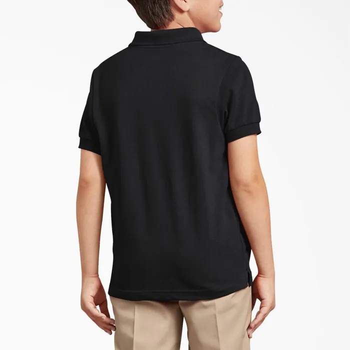 Dickies Shirts Kids039 Piqu Short Sleeve Polo 420 Black Black bk 8211 Kids Dickies Shirts Kids039 Piqu Short Sleeve Polo 420 Black Black bk 8211 Kids