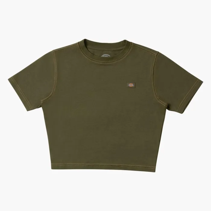 Dickies TShirts Women039s Maple Valley Cropped TShirt Military Green WNugget Stitch Military Green Wnugget Stitch mgn 8211 Women Dickies TShirts Women039s Maple Valley Cropped TShirt Military Green WNugget Stitch Military Green Wnugget Stitch mgn 8211 Women