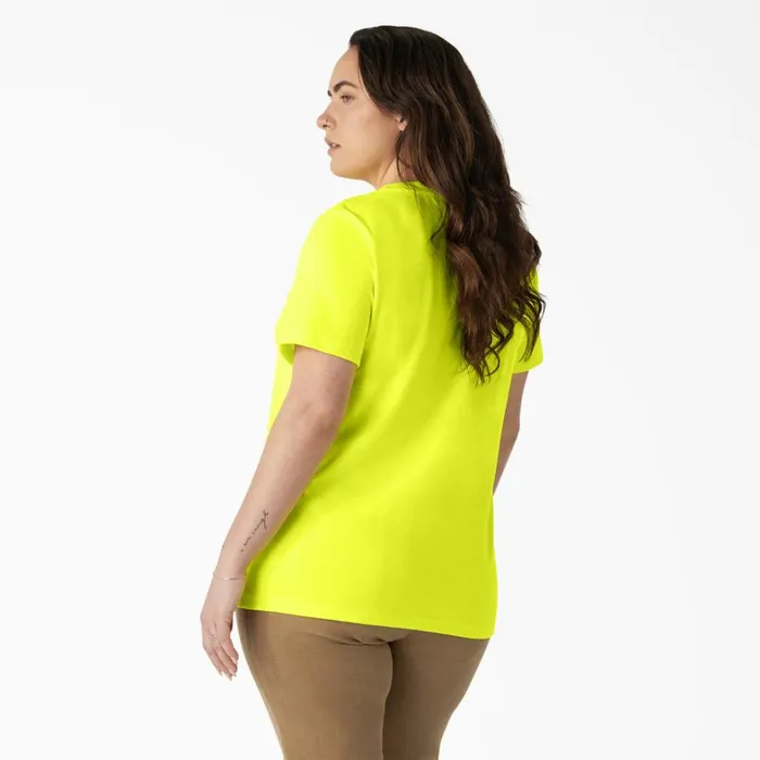 Dickies TShirts Women039s Plus Heavyweight Short Sleeve Pocket TShirt Bright Yellow Bright Yellow bwd 8211 Women Dickies TShirts Women039s Plus Heavyweight Short Sleeve Pocket TShirt Bright Yellow Bright Yellow bwd 8211 Women