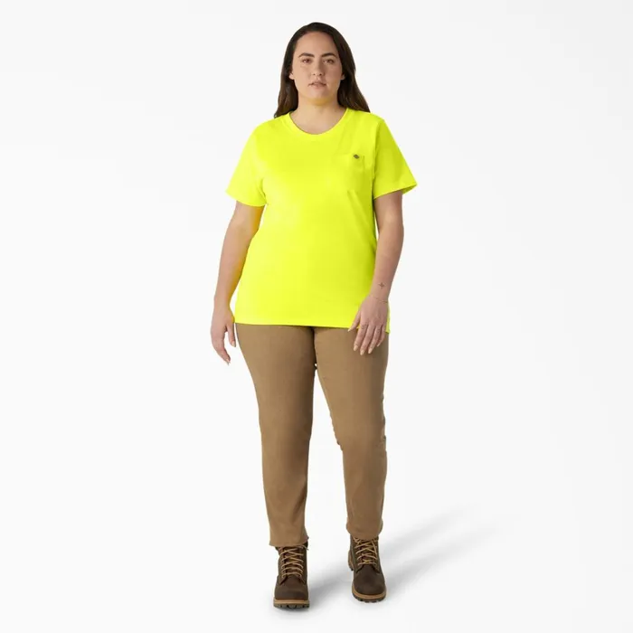 Dickies TShirts Women039s Plus Heavyweight Short Sleeve Pocket TShirt Bright Yellow Bright Yellow bwd 8211 Women Dickies TShirts Women039s Plus Heavyweight Short Sleeve Pocket TShirt Bright Yellow Bright Yellow bwd 8211 Women