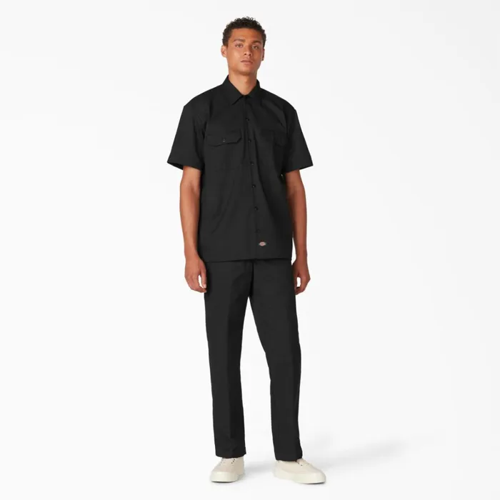 Dickies Work Shirts Short Sleeve Work Shirt Black Black bk 8211 Men Dickies Work Shirts Short Sleeve Work Shirt Black Black bk 8211 Men