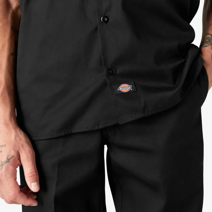 Dickies Work Shirts Short Sleeve Work Shirt Black Black bk 8211 Men Dickies Work Shirts Short Sleeve Work Shirt Black Black bk 8211 Men
