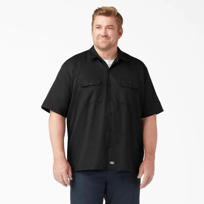 Dickies Work Shirts Short Sleeve Work Shirt Black Black bk 8211 Men Dickies Work Shirts Short Sleeve Work Shirt Black Black bk 8211 Men
