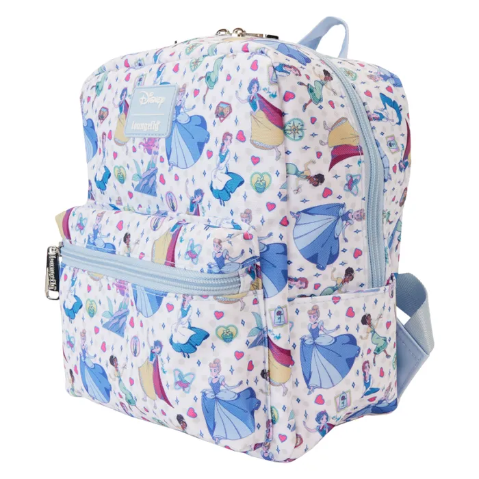 Disney Princess Manga Style AllOver Print Nylon Square Mini Backpack Unisex Loungefly Backpacks Disney Princess Manga Style AllOver Print Nylon Square Mini Backpack Unisex Loungefly Backpacks