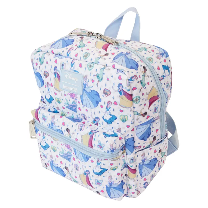 Disney Princess Manga Style AllOver Print Nylon Square Mini Backpack Unisex Loungefly Backpacks Disney Princess Manga Style AllOver Print Nylon Square Mini Backpack Unisex Loungefly Backpacks
