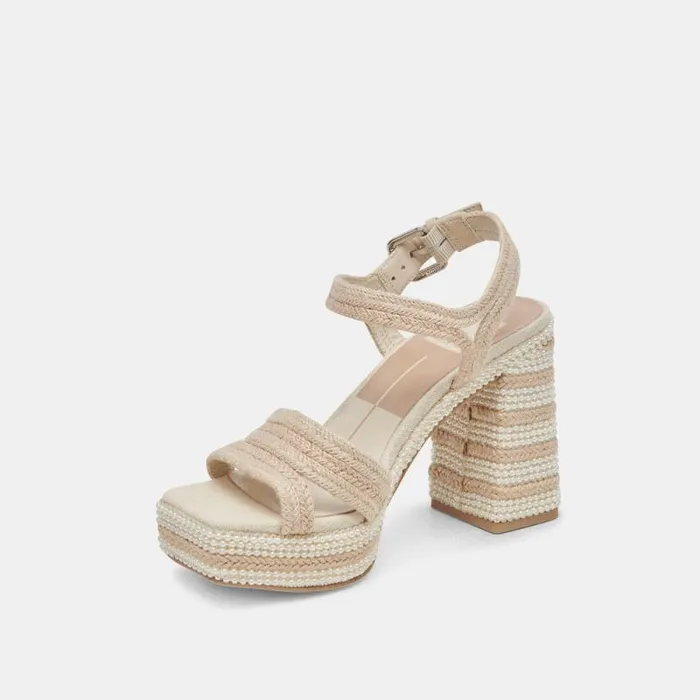 Dolce Vita Anira Pearl Heels Ivory Pearls Women Heels