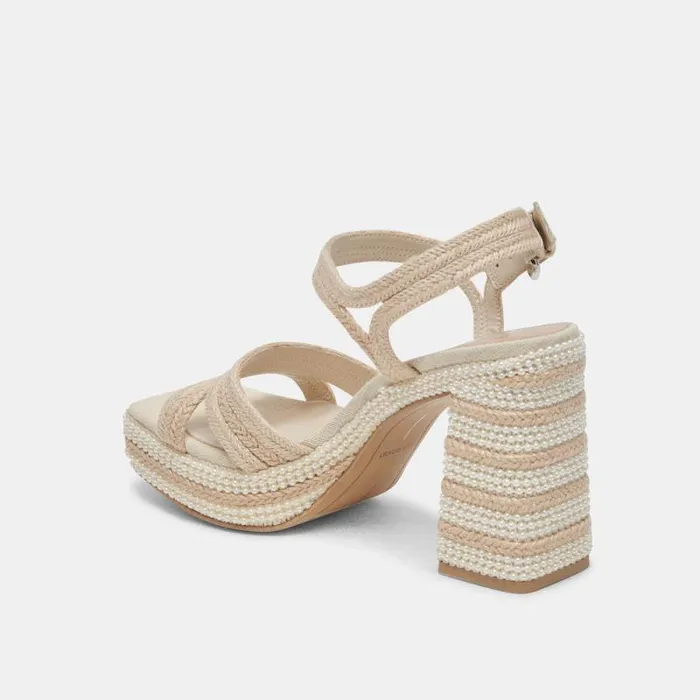 Dolce Vita Anira Pearl Heels Ivory Pearls Women Heels