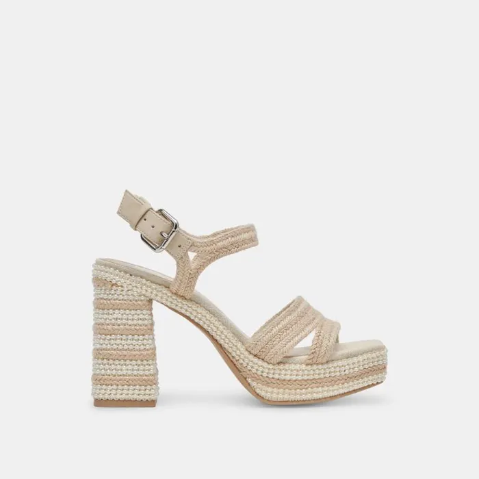Dolce Vita Anira Pearl Heels Ivory Pearls Women Heels