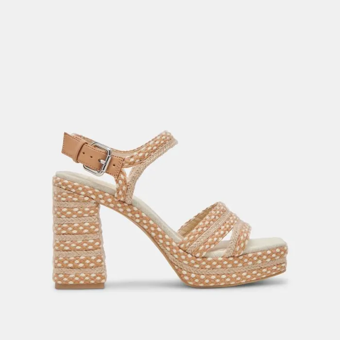 Dolce Vita Arnela Heels Natural Multi Woven Women Heels