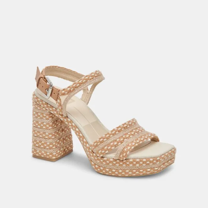 Dolce Vita Arnela Heels Natural Multi Woven Women Heels