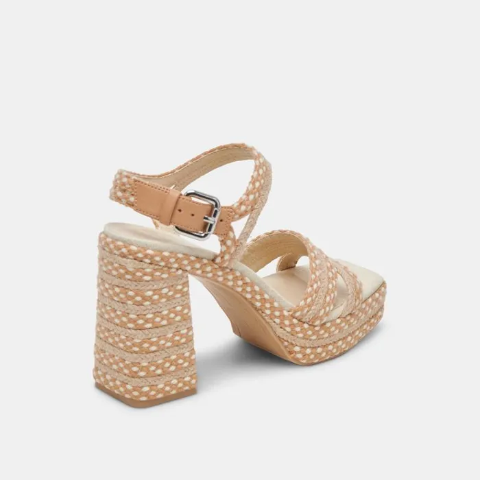 Dolce Vita Arnela Heels Natural Multi Woven Women Heels