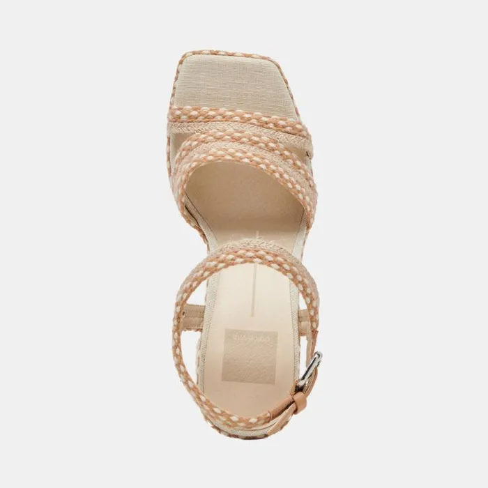 Dolce Vita Arnela Heels Natural Multi Woven Women Heels