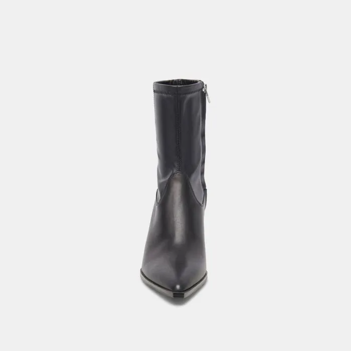 Dolce Vita Arya Wide Calf Boots Black Leather Women Boots and Booties