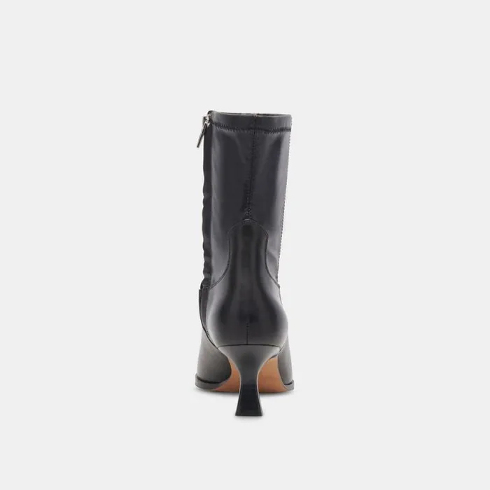 Dolce Vita Arya Wide Calf Boots Black Leather Women Boots and Booties
