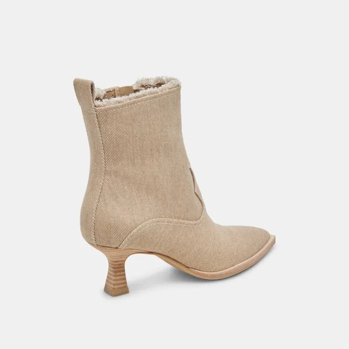 Dolce Vita Austin Boots Sesame Denim Women Boots and Booties