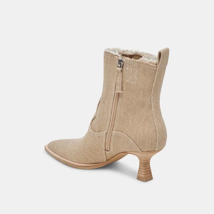 Dolce Vita Austin Boots Sesame Denim Women Boots and Booties