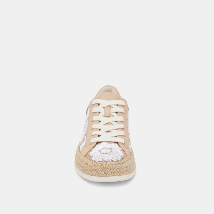 Dolce Vita Azalia Sneakers Natural Multi Floral Sequin Women Sneakers