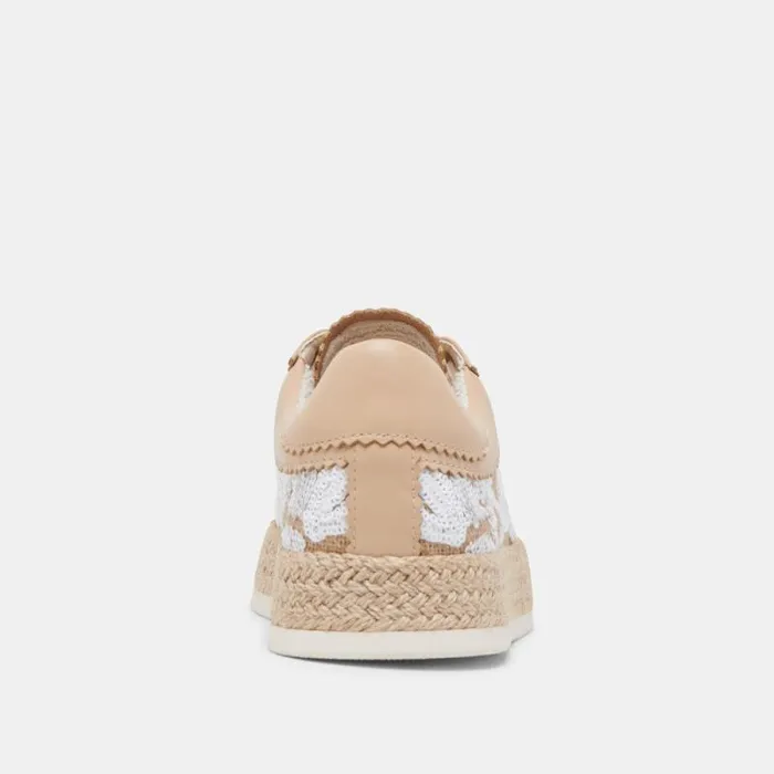 Dolce Vita Azalia Sneakers Natural Multi Floral Sequin Women Sneakers