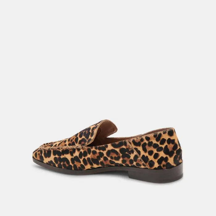 Dolce Vita Beny Flats Dk Leopard Calf Hair Women Flats and Loafers