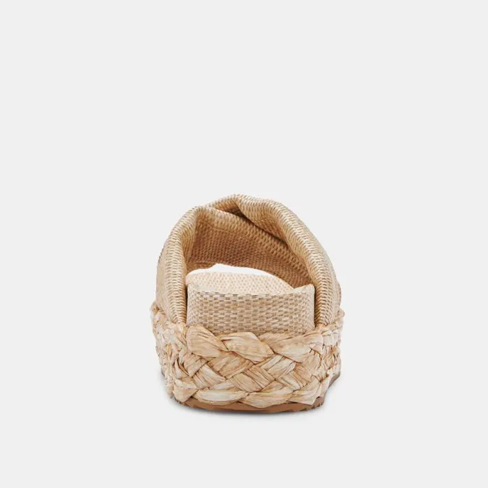 Dolce Vita Blume Sandals Lt Natural Raffia Women Wedges