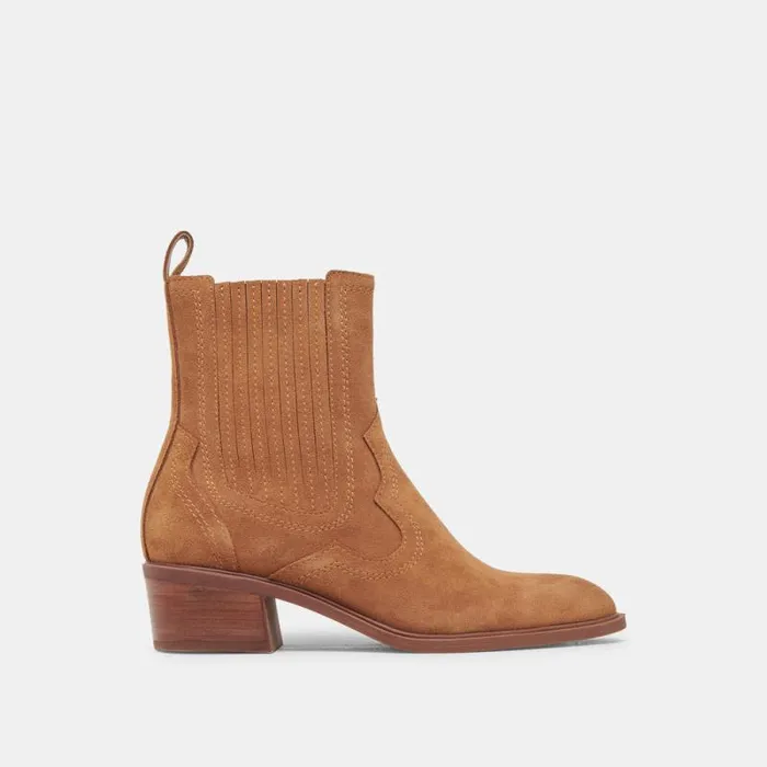 Dolce Vita Brylee H2O Booties Brown Suede Women Boots and Booties