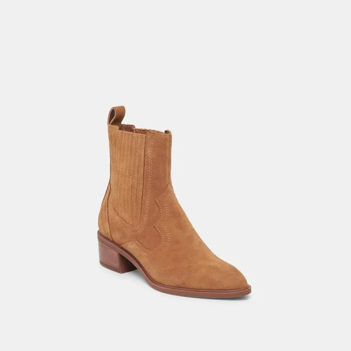 Dolce Vita Brylee H2O Booties Brown Suede Women Boots and Booties
