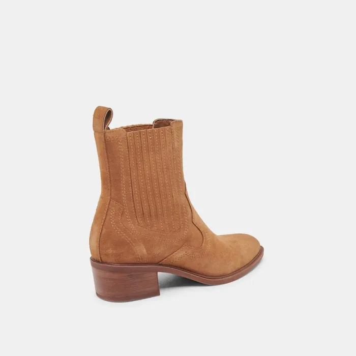 Dolce Vita Brylee H2O Booties Brown Suede Women Boots and Booties