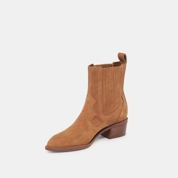 Dolce Vita Brylee H2O Booties Brown Suede Women Boots and Booties