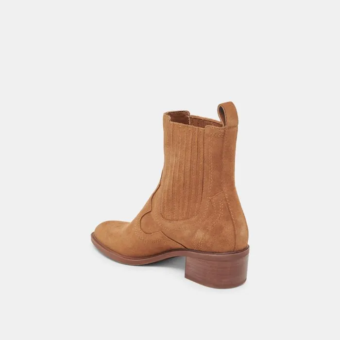 Dolce Vita Brylee H2O Booties Brown Suede Women Boots and Booties