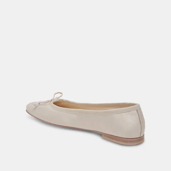 Dolce Vita Cacy Pearl Ballet Flats Vanilla Pearls Women Flats and Loafers
