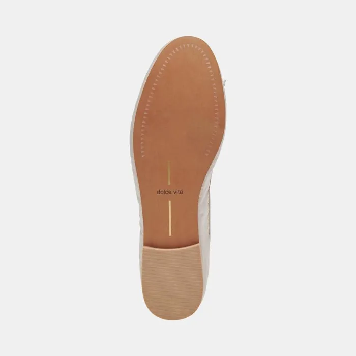 Dolce Vita Cacy Pearl Ballet Flats Vanilla Pearls Women Flats and Loafers