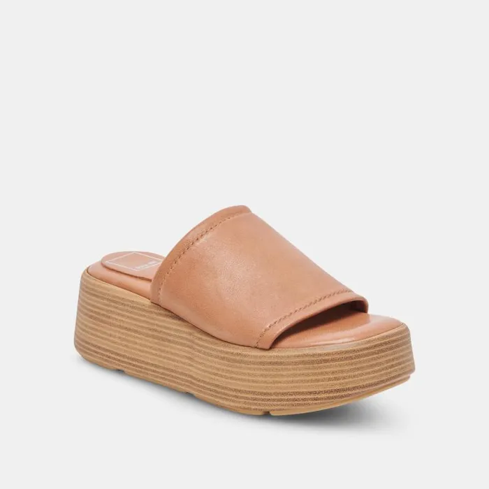 Dolce Vita Canal Sandals Tan Leather Women Sandals